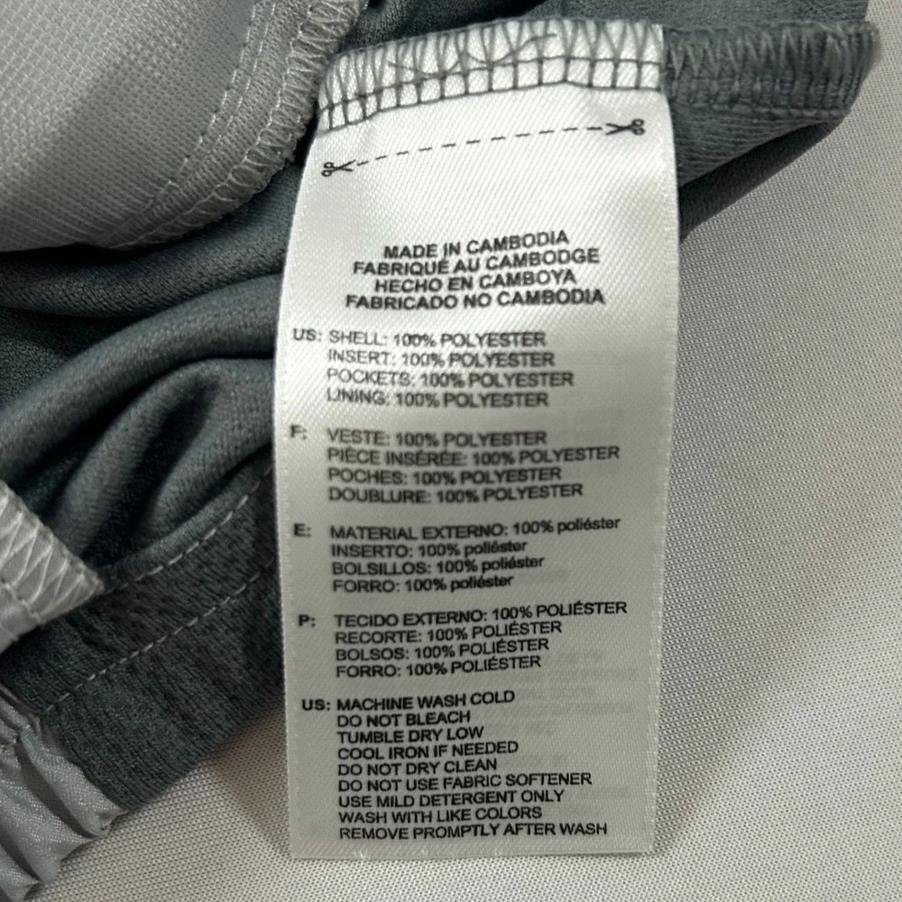 Adidas Vest Mens XL Gray‎ 1/4 Zip Golf Pullover Windbreaker Sleeveless Vented